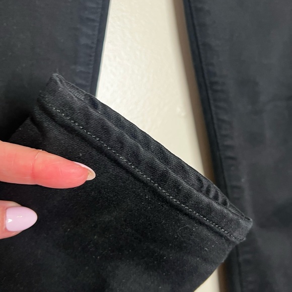 Paige Verdugo Crop Midrise Cotton Spandex Rayon Blend Black Designer Jean 27 / 4 - Picture 7 of 14